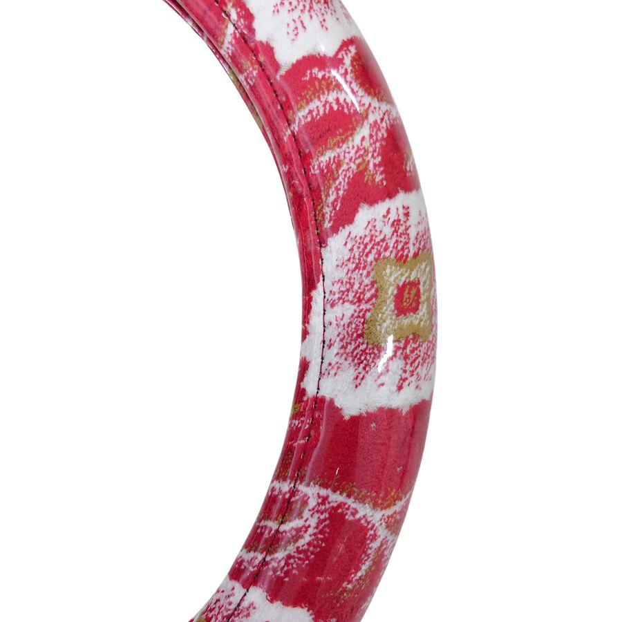 トラックストップ ターン 極太ハンドルカバー 金華山 大花束 レッド