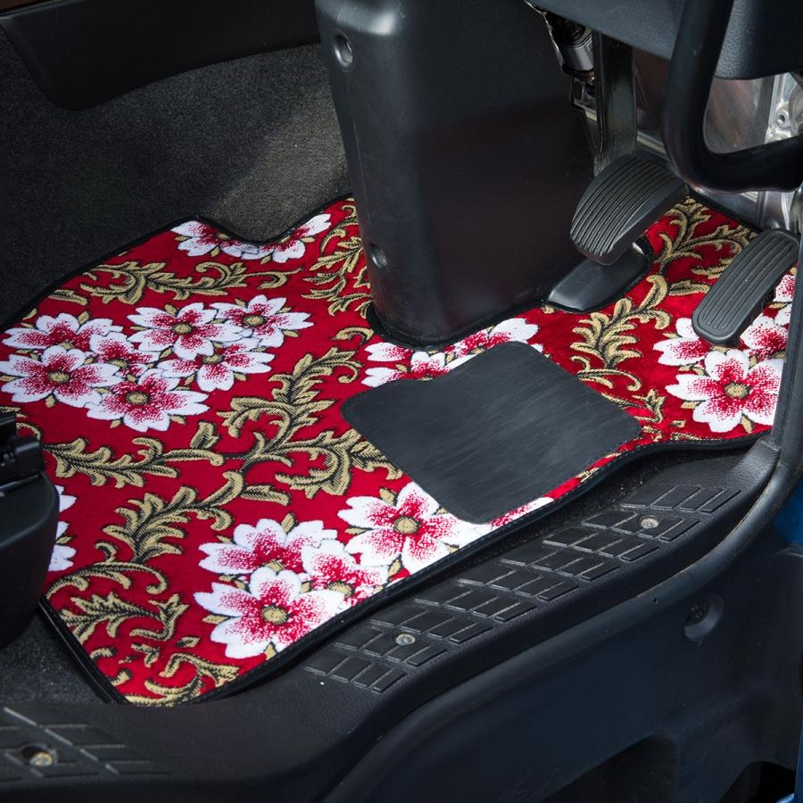 トラック 雅 フロアマット 金華山 みやび桜 運転席+助手席セット