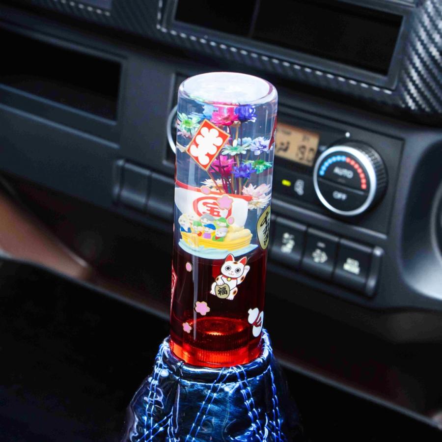 ジェットイノウエ 水中花シフトノブ 「七福神」 トラック用品 トラック