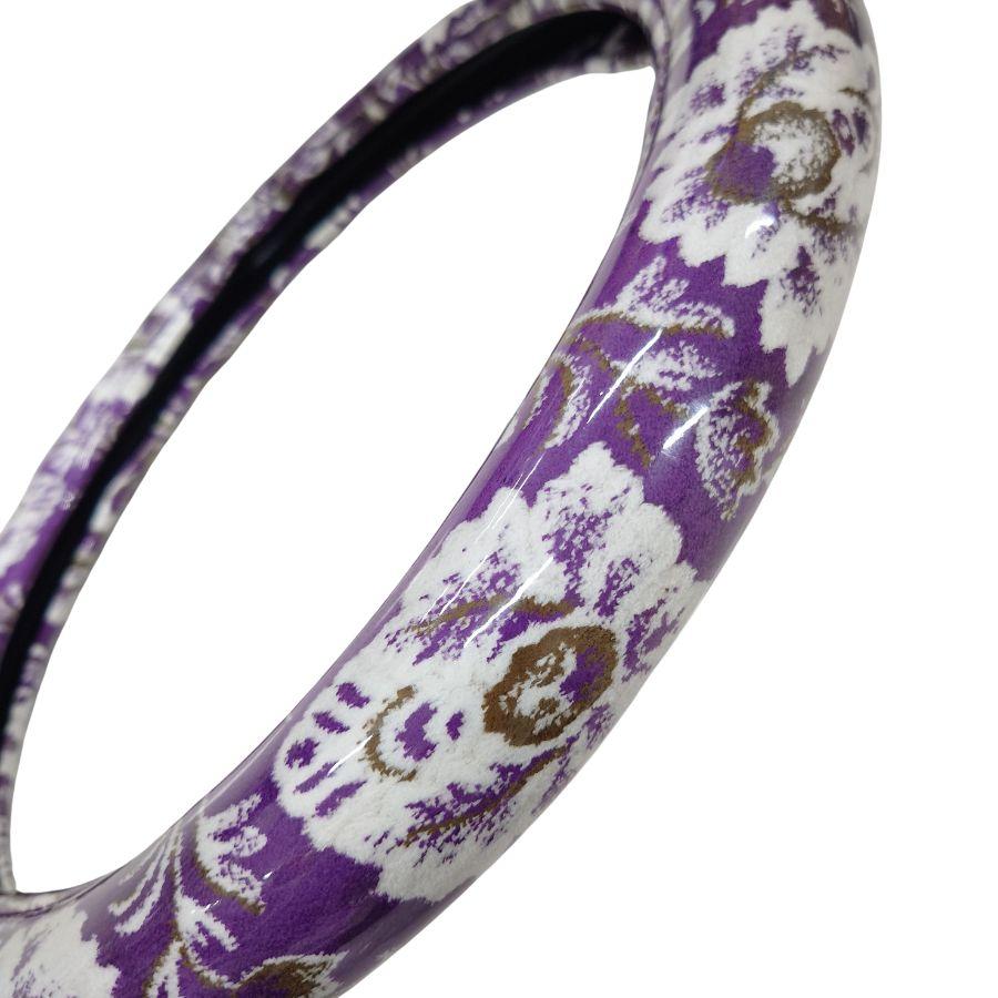 トラックストップ ターン 極太ハンドルカバー 金華山 新格子 紫