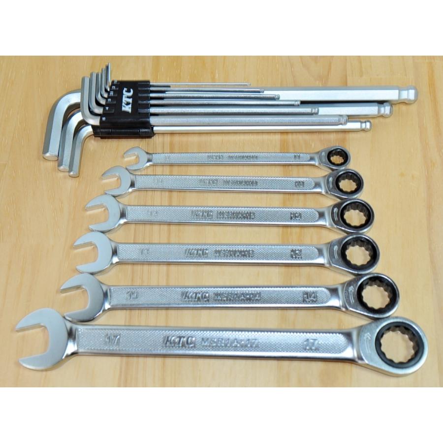 KTC ラチェットコンビネーションレンチ 6本 MSR1A+ボール KTC ラチェットコンビネーションレンチ 6本 MSR1A+ボール