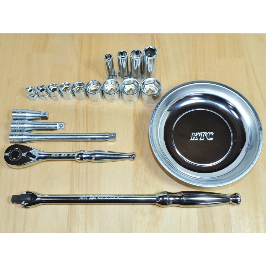 KTC 9.5sq ラチェットハンドル スピンナ ソケット ディープ ジョイント