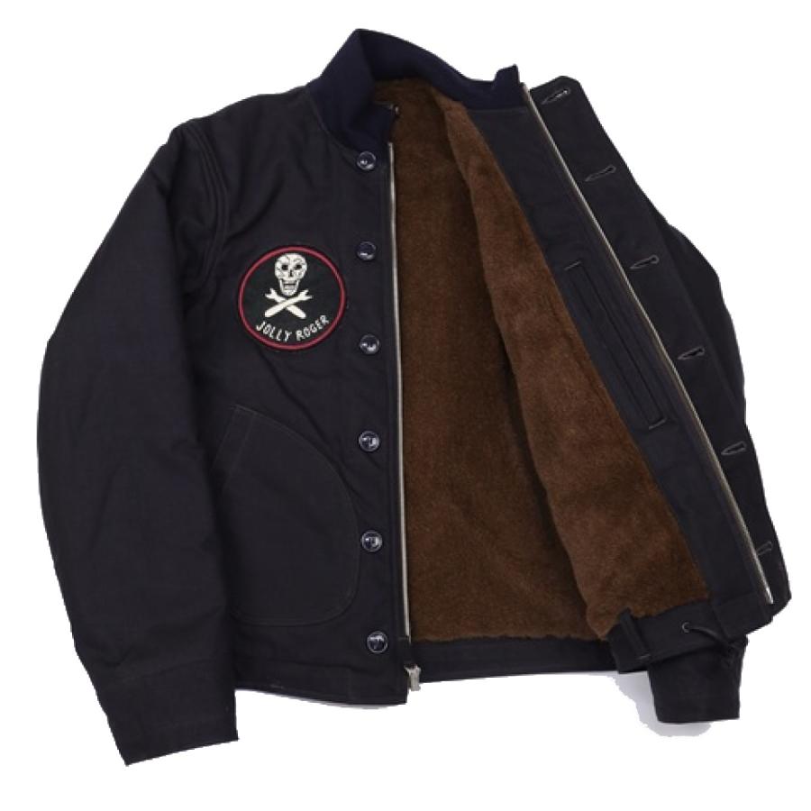 FREEWHEELERS(フリーホイーラーズ)〜"KNUCKLE BONES" on"AAF 90thBG 400thBSQ" CIVILIAN DECK JACKET〜の画像