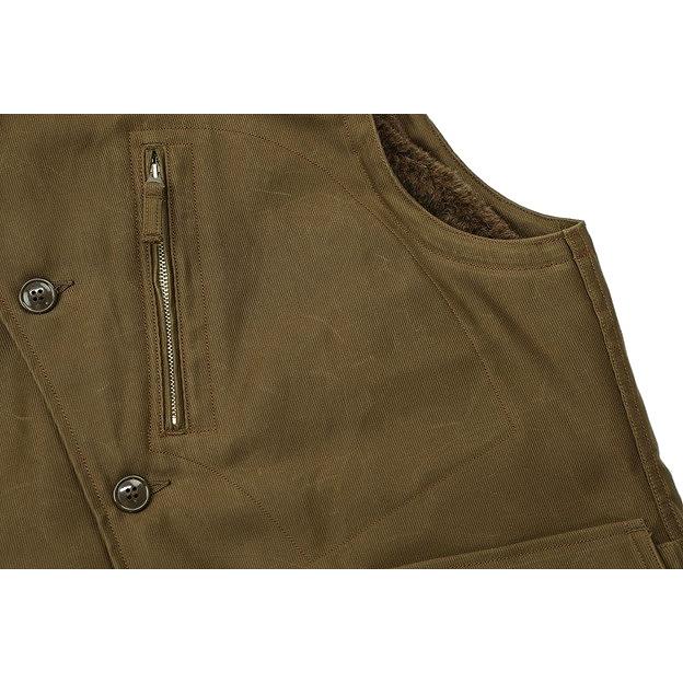 FREEWHEELERS(フリーホイーラーズ)〜WINTER AVIATORS' VEST D.R.BEIGE〜の画像