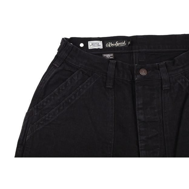 FREEWHEELERS(フリーホイーラーズ)〜"CHOPPER BUILDER" WORK TROUSERS BLACK〜の画像