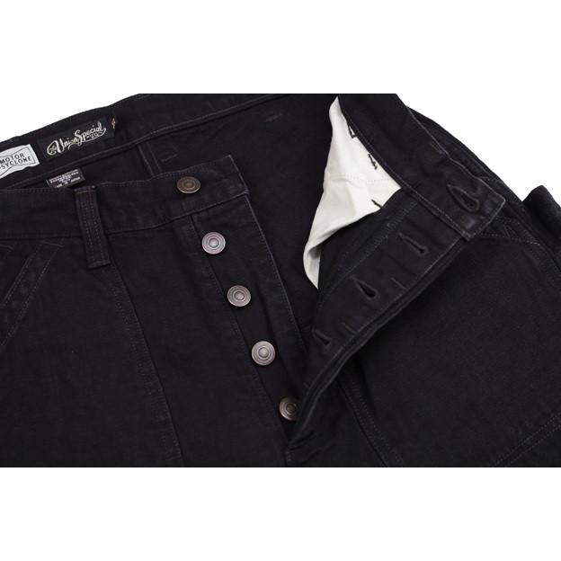 FREEWHEELERS(フリーホイーラーズ)〜"CHOPPER BUILDER" WORK TROUSERS BLACK〜の画像