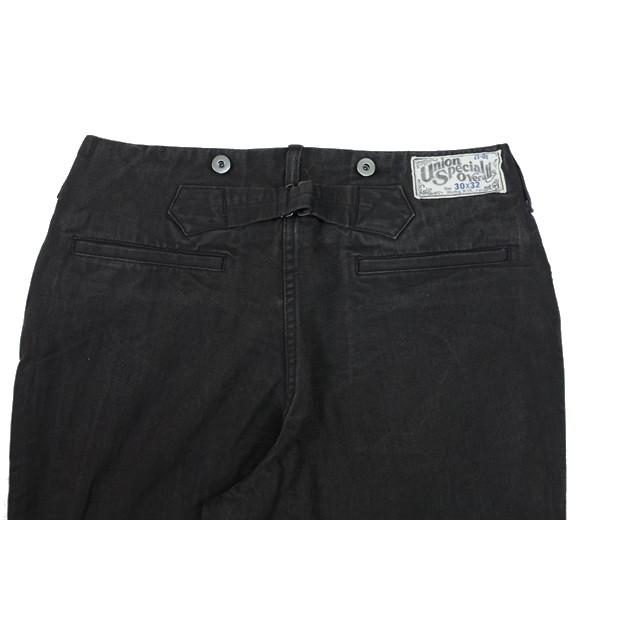 フリーホイーラーズ、 ブラック レースアップ パンツ FREEWHEELERS(フリーホイーラーズ)〜