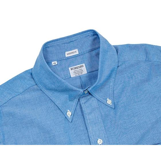 WORKERS(ワーカーズ)〜Modified 6 Button BD, Supima OX, Blue Mykonos