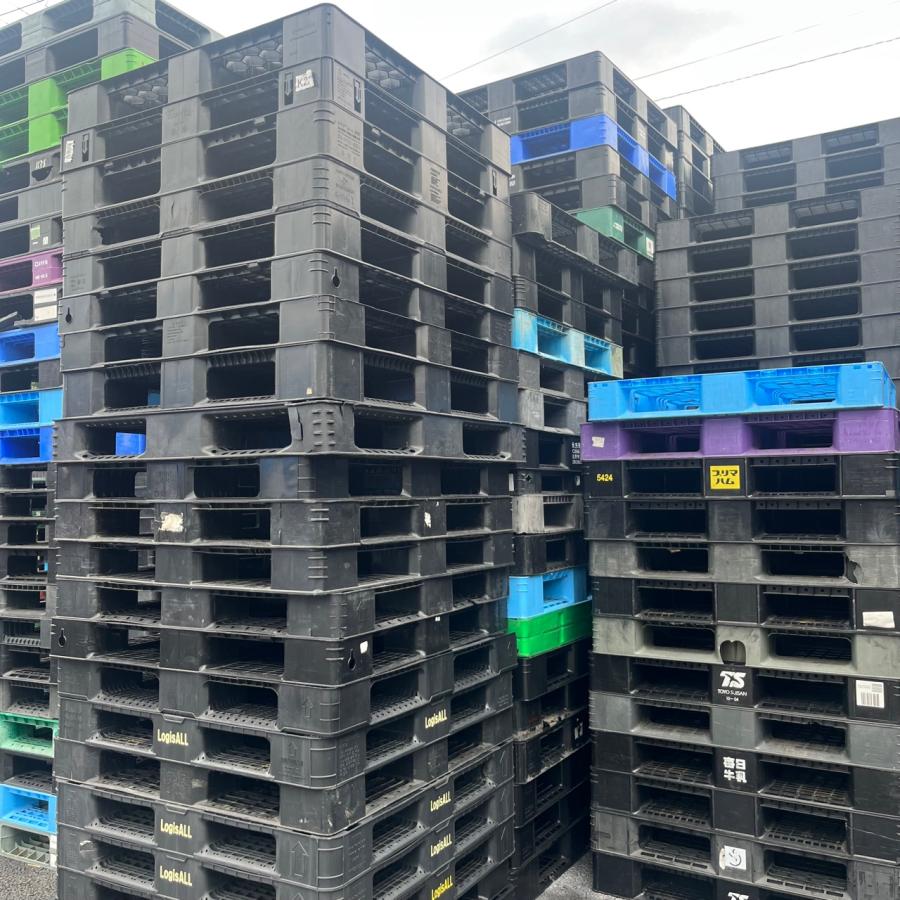 中古 プラスチックパレット 1100×1100×150 MIX 10枚セット 中古 プラスチックパレット 1100×1100×150 MIX 10枚セット