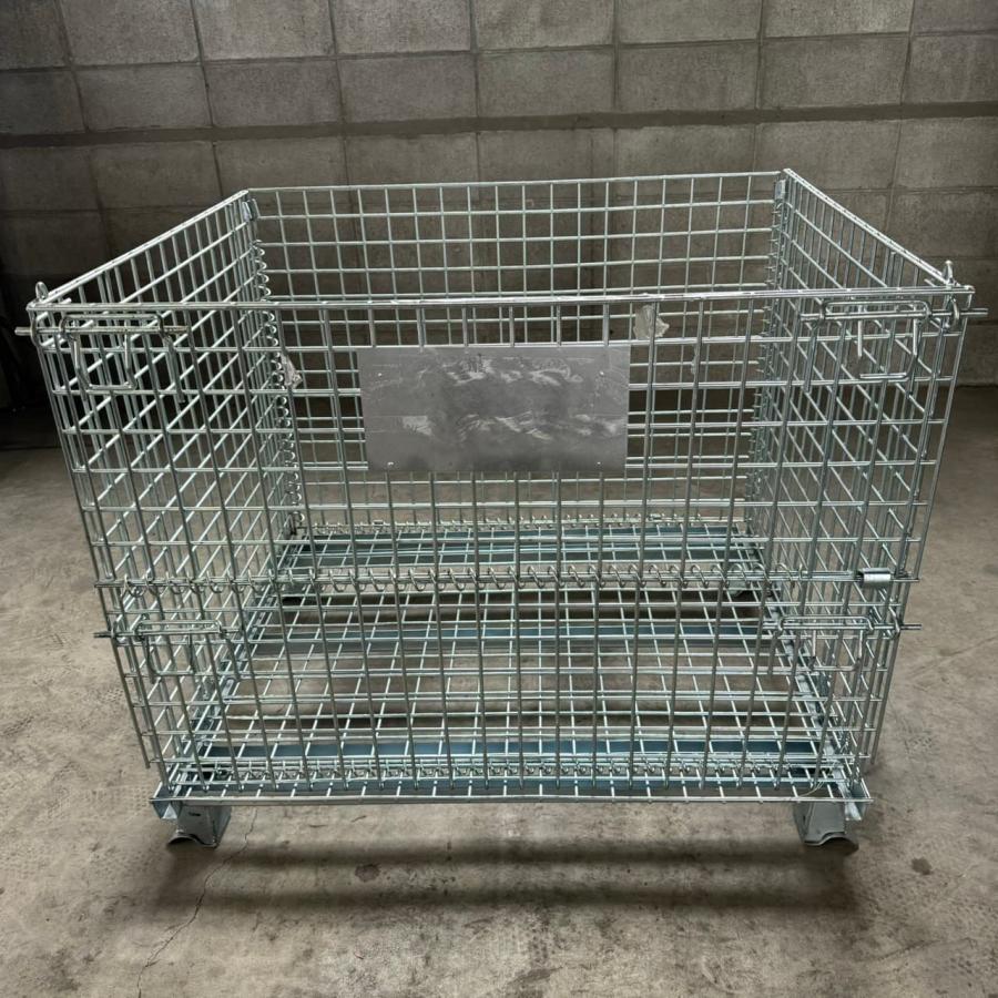中古 メッシュパレット 800×1000×850 網カゴ 網パレット 鉄