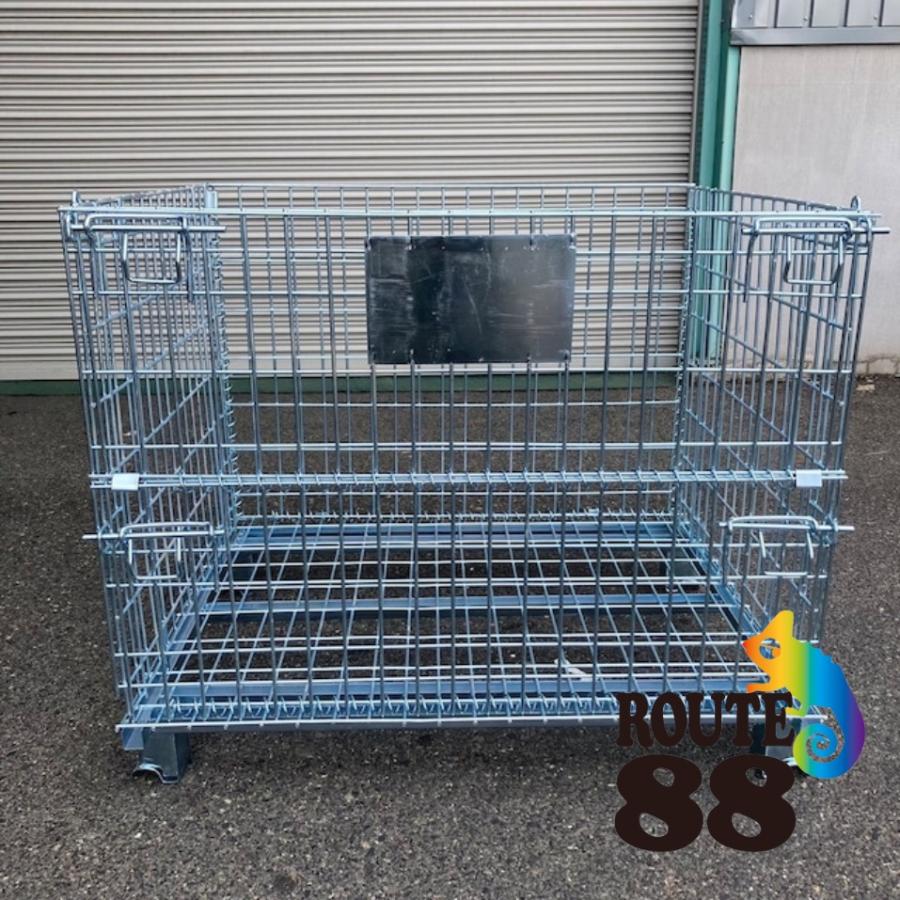新品 メッシュパレット 800×1000×850 網カゴ 網パレット 鉄 新品 メッシュパレット 800×1000×850 網カゴ 網パレット 鉄