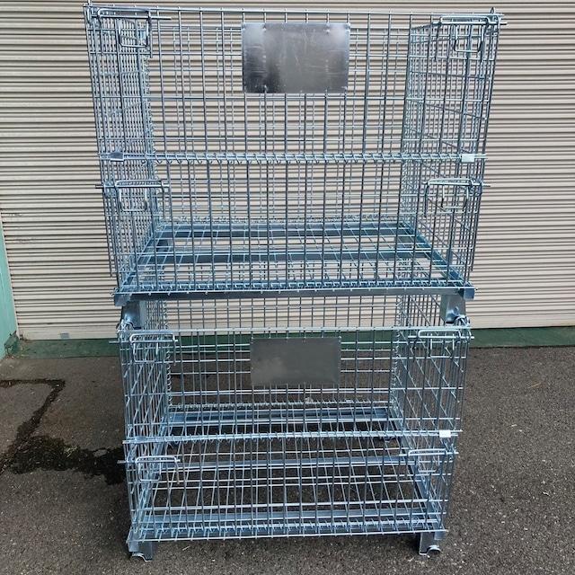 新品 メッシュパレット 800×1000×850 網カゴ 網パレット 鉄 