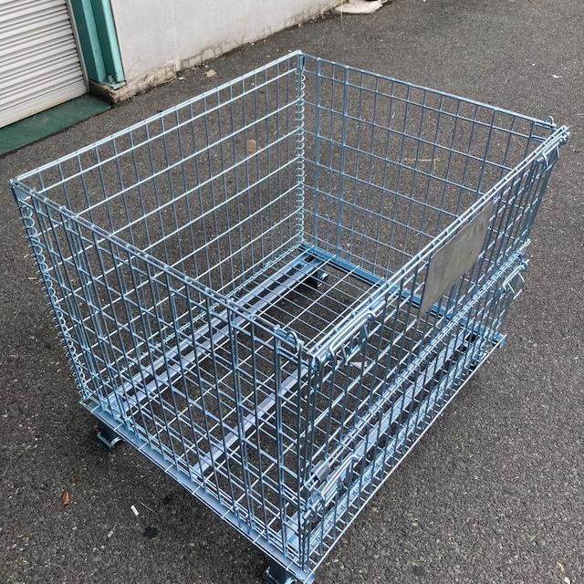 新品 メッシュパレット 800×1000×850 網カゴ 網パレット 鉄 新品 メッシュパレット 800×1000×850 網カゴ 網パレット 鉄