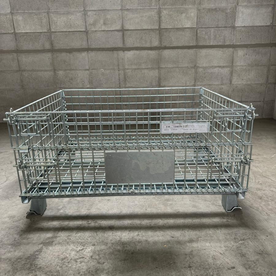 中古 メッシュパレット 800×1000×510 網カゴ 網パレット 鉄 中古 メッシュパレット 800×1000×510 網カゴ 網パレット 鉄