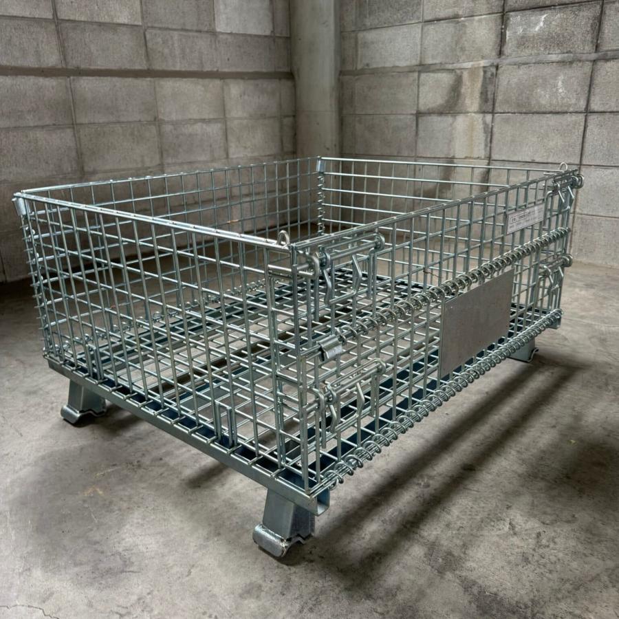 中古 メッシュパレット 800×1000×510 10台セット 網カゴ 網パレット 鉄