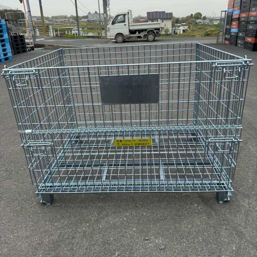 中古メッシュパレット 新品 メッシュパレット 1200×1000×900 10台セット 網カゴ 網パレット