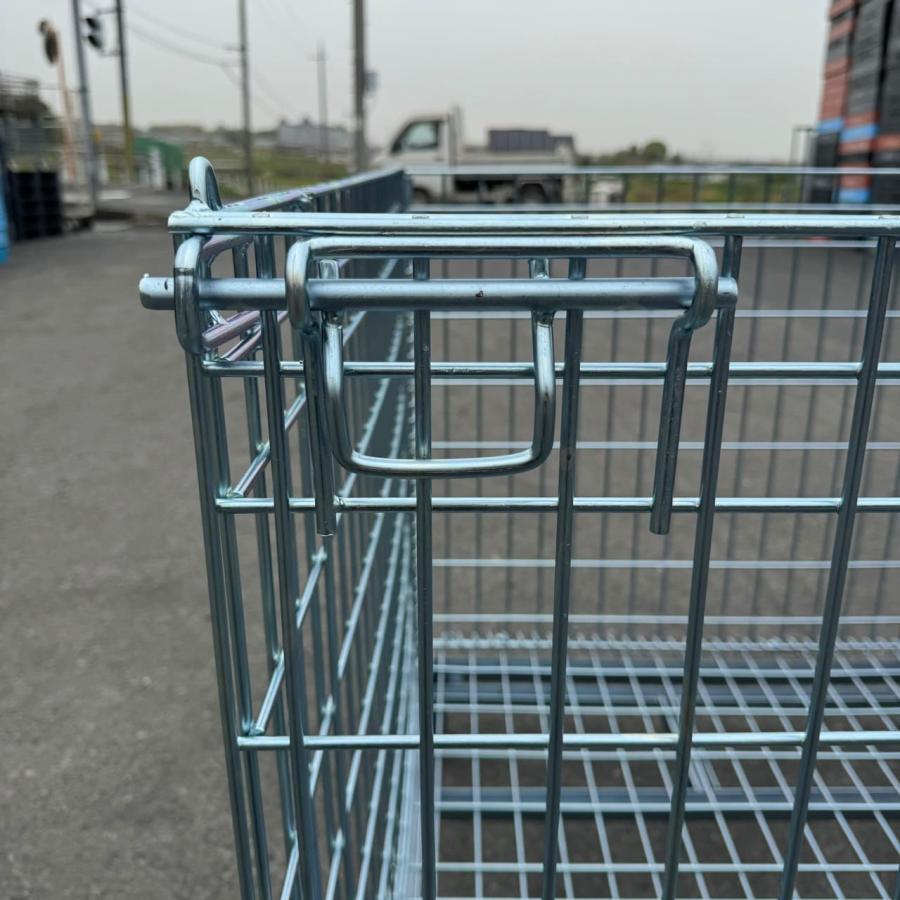 スチール製 メッシュパレット 新品 メッシュパレット 1200×1000×900 10台セット 網カゴ 網パレット