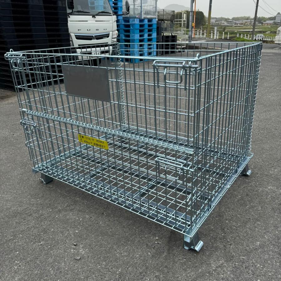 メッシュパレット　TEIMO 新中古　未使用品　10台セット 中古 メッシュパレット 800×1000×850 10台セット 網カゴ 網パレット 鉄