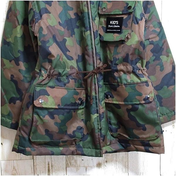 【売り切れました】【美品】【Rady】レディー　モッズコート　Mサイズ　カーキ×ピンク系　ミリタリー　迷彩柄　中綿入り ミリタリージャケット モッズコート 「SLOW/一部店舗限定」4WAY