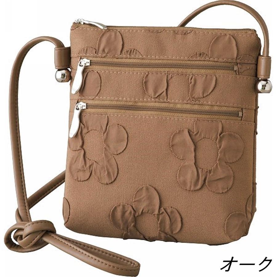 フクレ花 ショルダーバッグ 軽いバッグ 斜めかけバッグ ポシェット 花