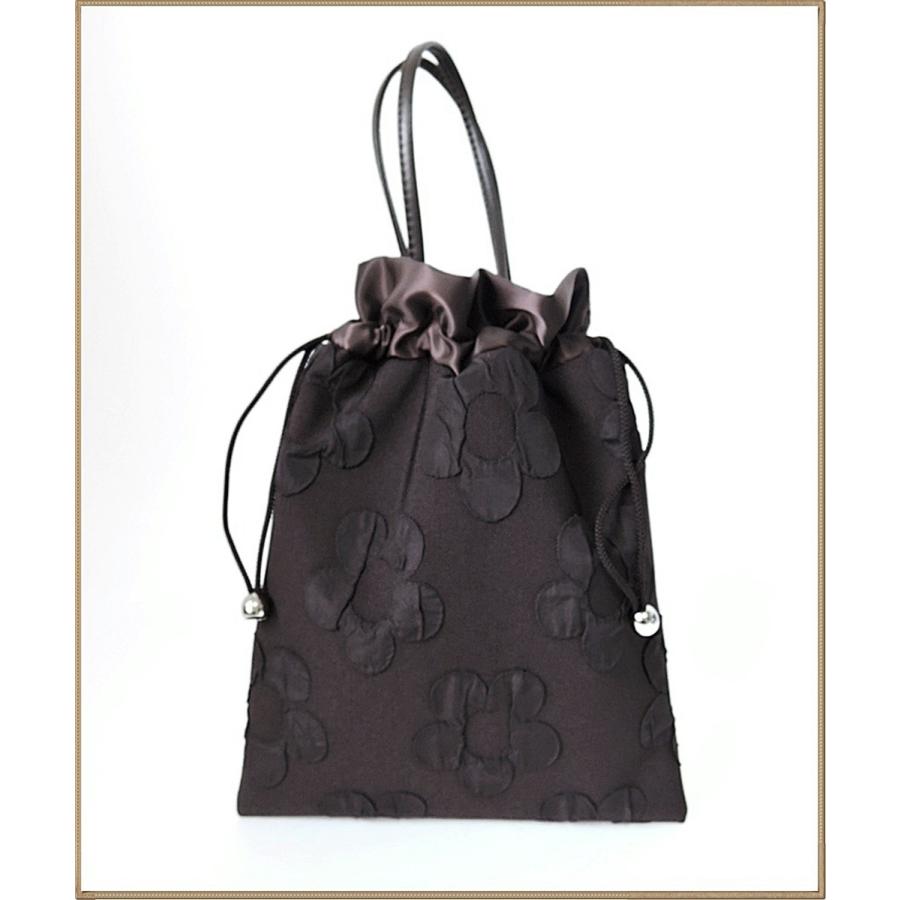 フクレ花 巾着バッグ 和柄巾着 お花巾着 着物 PAN CREATION パン