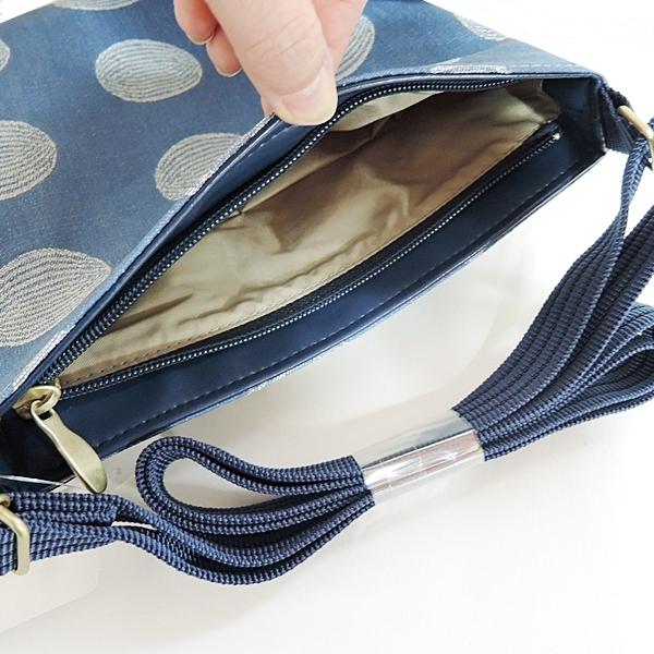 ショルダーバッグ デニムバッグ ポシェット ドット柄 PAN CREATION