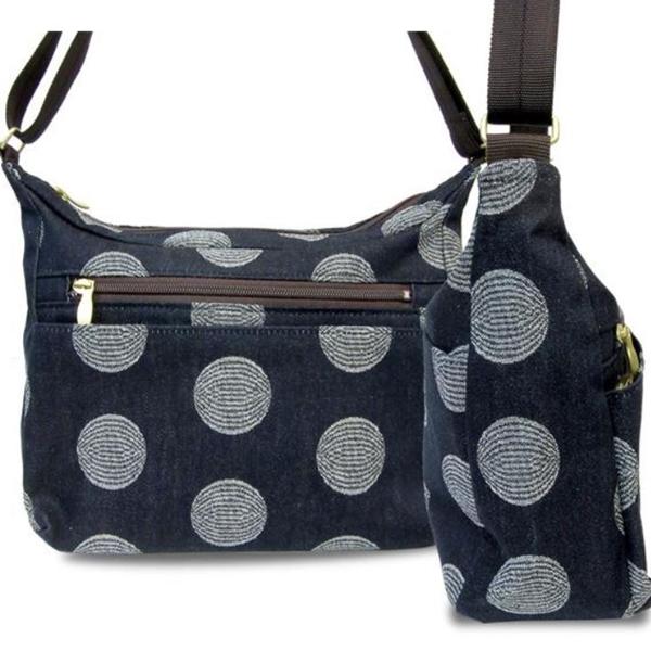 デニムバッグ ショルダーバッグ ドット柄 PAN CREATION パン