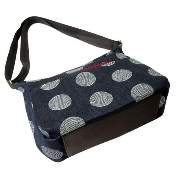 デニムバッグ ショルダーバッグ ドット柄 PAN CREATION パン