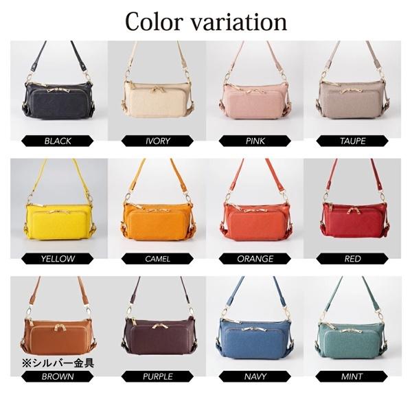 QUAY 【スカーフプレゼント】 お財布ポシェット 本革 牛革 ショルダー