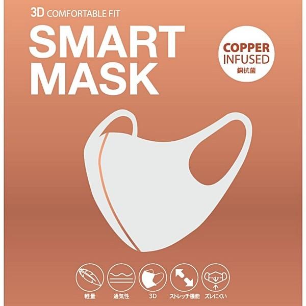 マスク 銅 抗菌 3D 立体 2枚入り 銅マスク カッパーマスク COPPER MASK