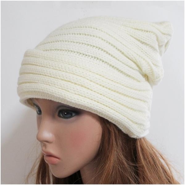 ニット帽 レディース ユニセックス 男女兼用  リブ編み シンプル  チクチクしない ベージュ アイボリー カジュアル帽子 ウォーキング ランニング 秋冬 送料無料 |  | 04