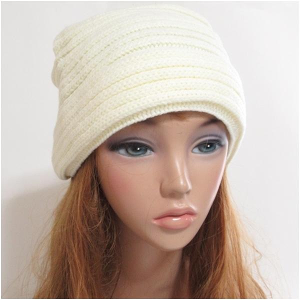 ニット帽 レディース ユニセックス 男女兼用  リブ編み シンプル  チクチクしない ベージュ アイボリー カジュアル帽子 ウォーキング ランニング 秋冬 送料無料 |  | 06