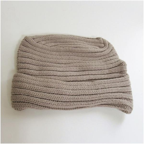 ニット帽 レディース ユニセックス 男女兼用  リブ編み シンプル  チクチクしない ベージュ アイボリー カジュアル帽子 ウォーキング ランニング 秋冬 送料無料 |  | 07