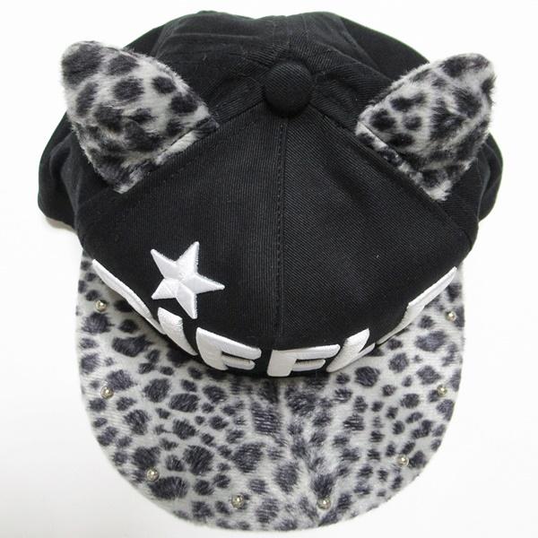 キャップ 帽子 BIFFLE ヒョウ柄 ベージュ グレー 猫耳 スタッズ ビッフル |  | 10