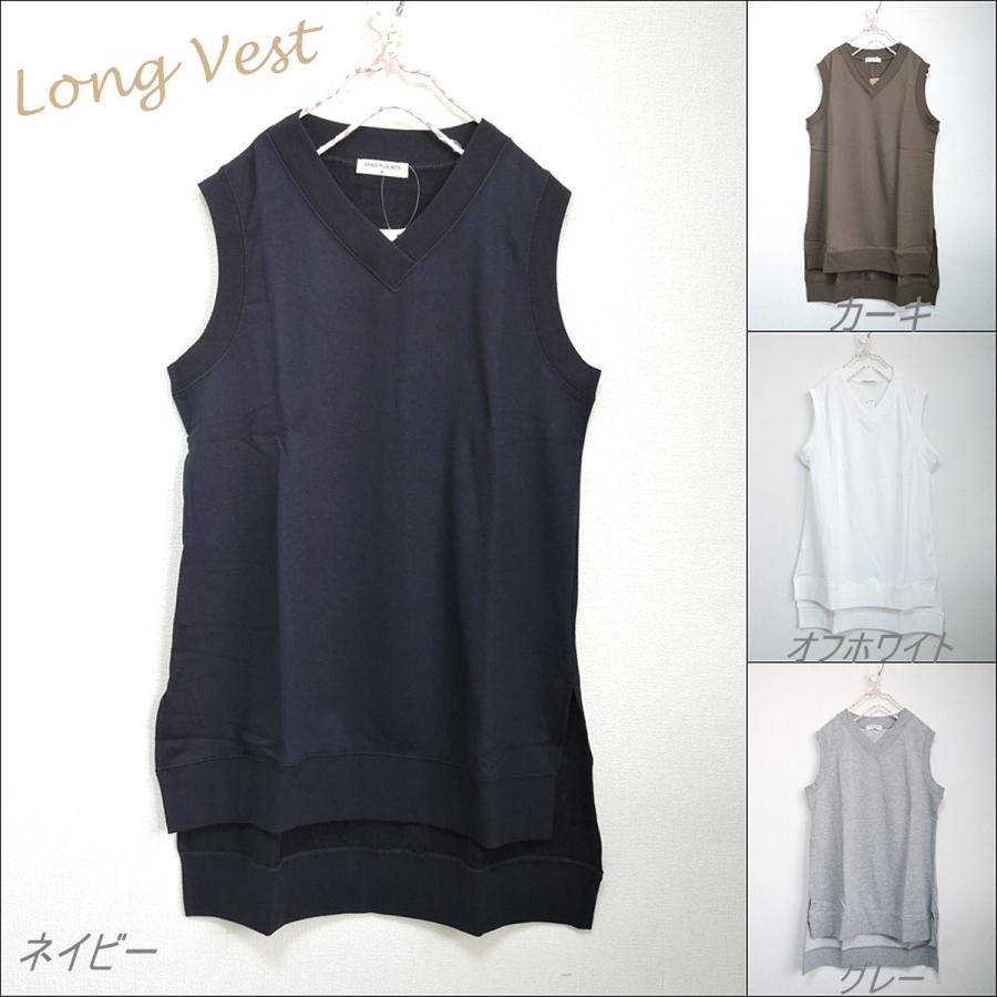 GRASS PLUS NOTE ベスト レディース 春 夏ベスト シンプル トップス