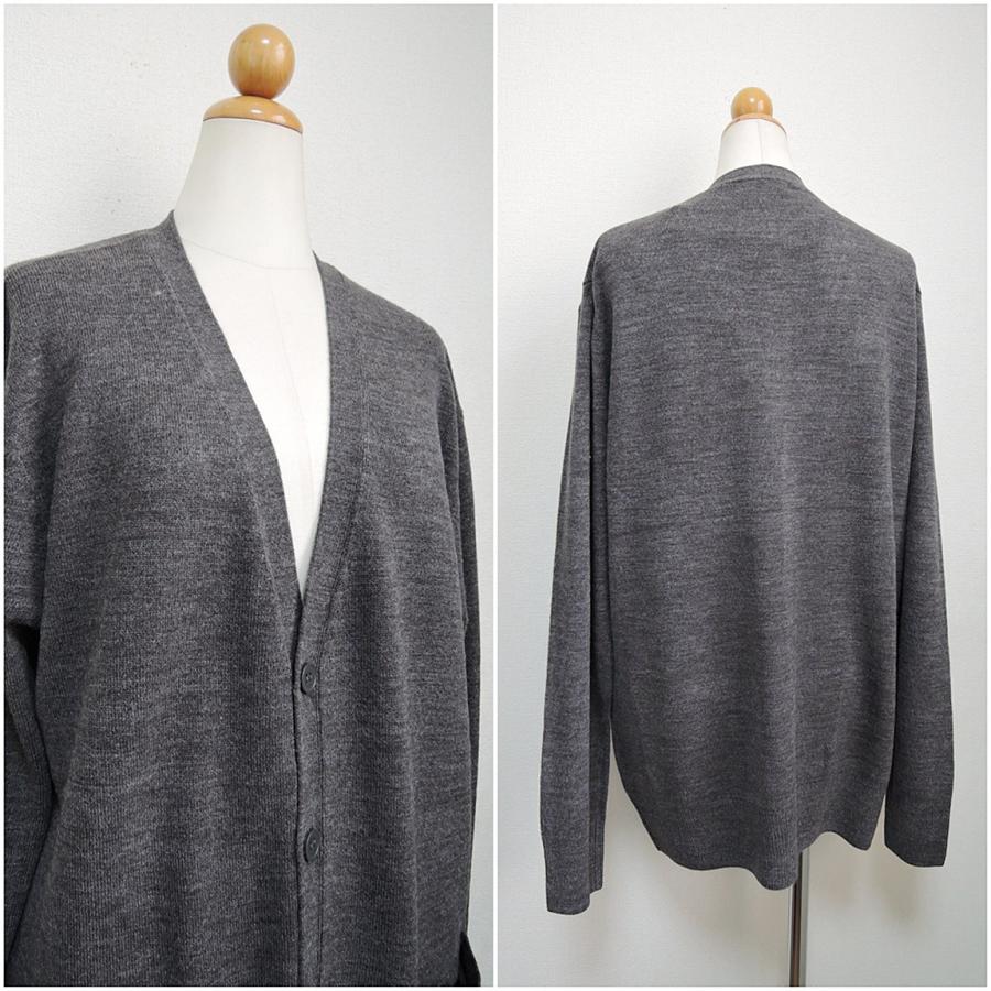 カーディガン ビッグカーディガン 制服 ニット セーター チャコール グレーカーディガン レディース メンズ ウールタッチ シンプルカーデ S M L Xl 送料無料 Lk0 Rovel 通販 Yahoo ショッピング