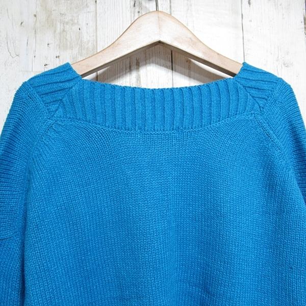 新品◆Rene ルネ◆長袖ニット セーター Vネック グレー紺系 ボーダー 新品◇Rene ルネ◇長袖ニット セーター Vネック グレー紺系 ボーダー