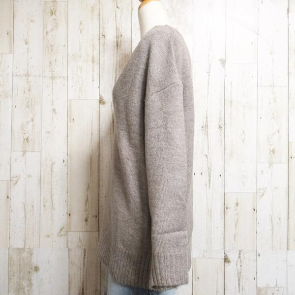 RIVE DROITE 長袖 ニット Vネック モカ RIVE DROITE 長袖 ニット Vネック モカ