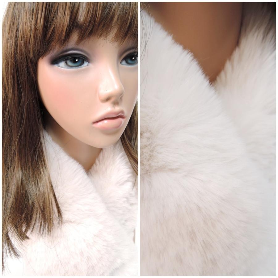 ティペット ファー マフラー マグネット 磁石 レディース フェイクファー ストール 防寒 ふわふわ もこもこ 秋冬 |  | 04