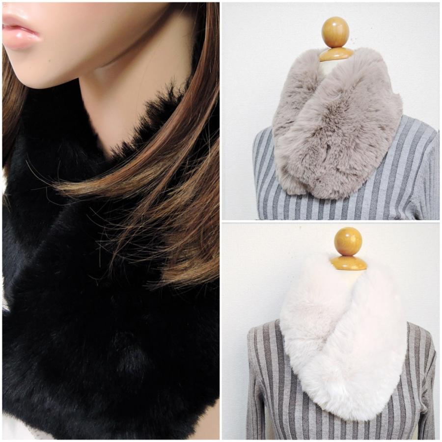 ティペット ファー マフラー マグネット 磁石 レディース フェイクファー ストール 防寒 ふわふわ もこもこ 秋冬 |  | 07