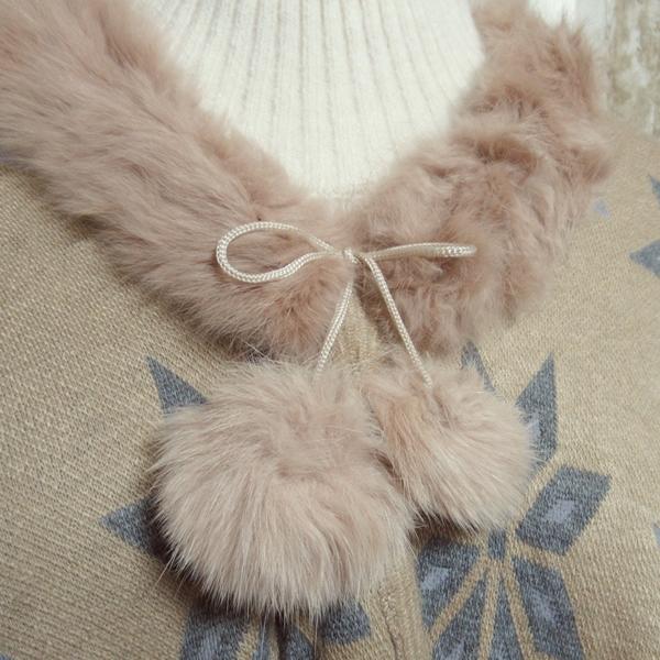 期間限定特別価格 ポンチョ ケープ マント マフラー ラビットファー レディース ポンチョマフラー 羽織りもの 大判 ロング ストール 防寒 ノルディック柄 |  | 07