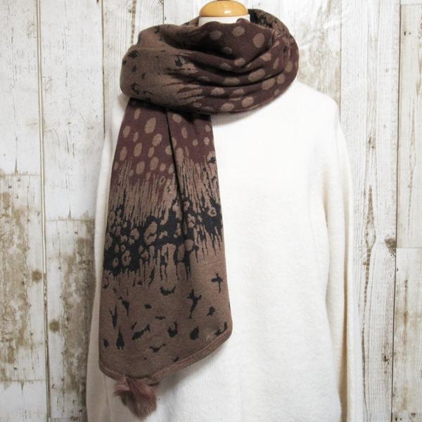 期間限定特別価格 ポンチョ ケープ マント マフラー ラビットファー レディース ポンチョマフラー 羽織りもの 大判 ロング ストール 防寒 アニマル柄 |  | 11