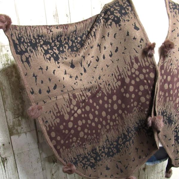 期間限定特別価格 ポンチョ ケープ マント マフラー ラビットファー レディース ポンチョマフラー 羽織りもの 大判 ロング ストール 防寒 アニマル柄 |  | 09