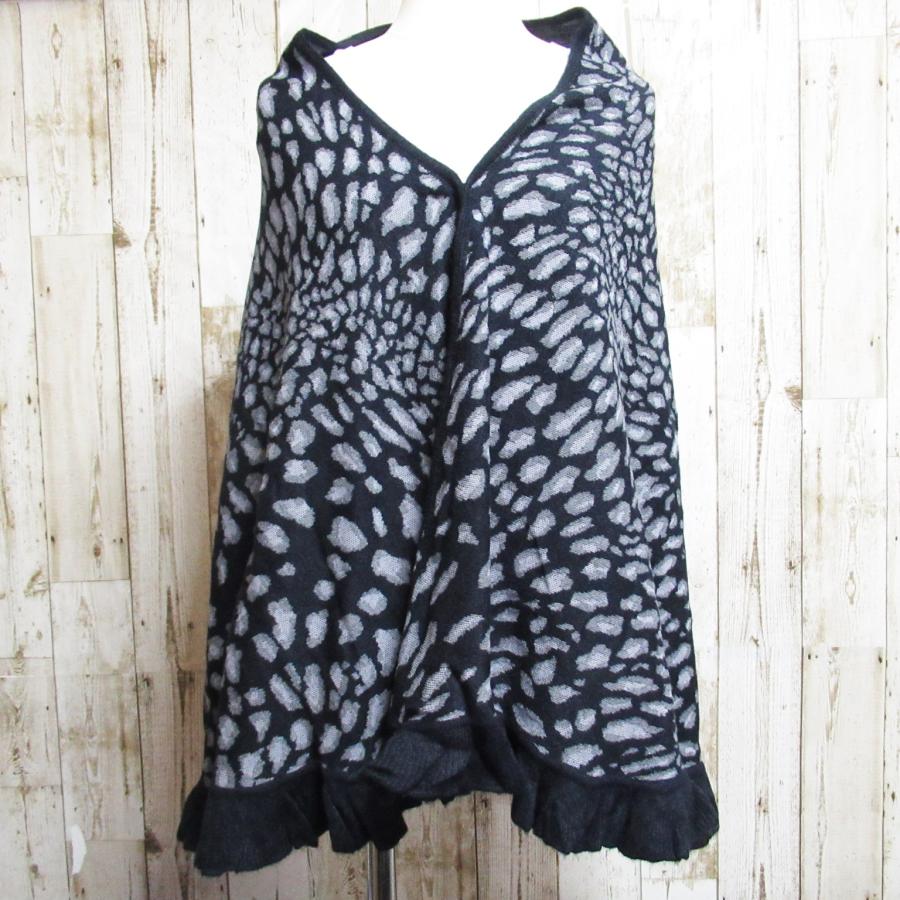 ポンチョ ケープ マント レディース 羽織りもの 大判 ロング ストール 防寒 アニマル柄 アニマルプリント ヒョウ柄 |  | 01