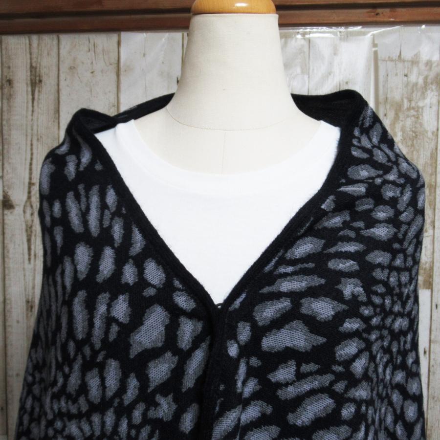 ポンチョ ケープ マント レディース 羽織りもの 大判 ロング ストール 防寒 アニマル柄 アニマルプリント ヒョウ柄 |  | 02