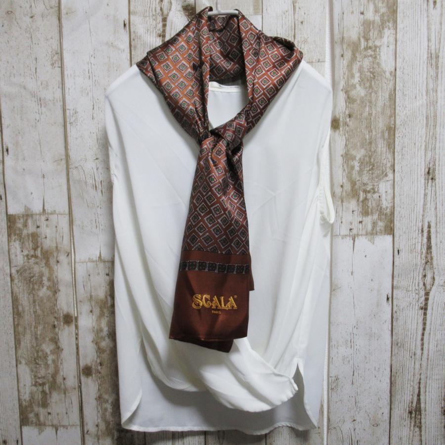 レディースストール オフィス ボータイ ロングストール ストール ロングスカーフ スカーフ アレンジ |  | 02