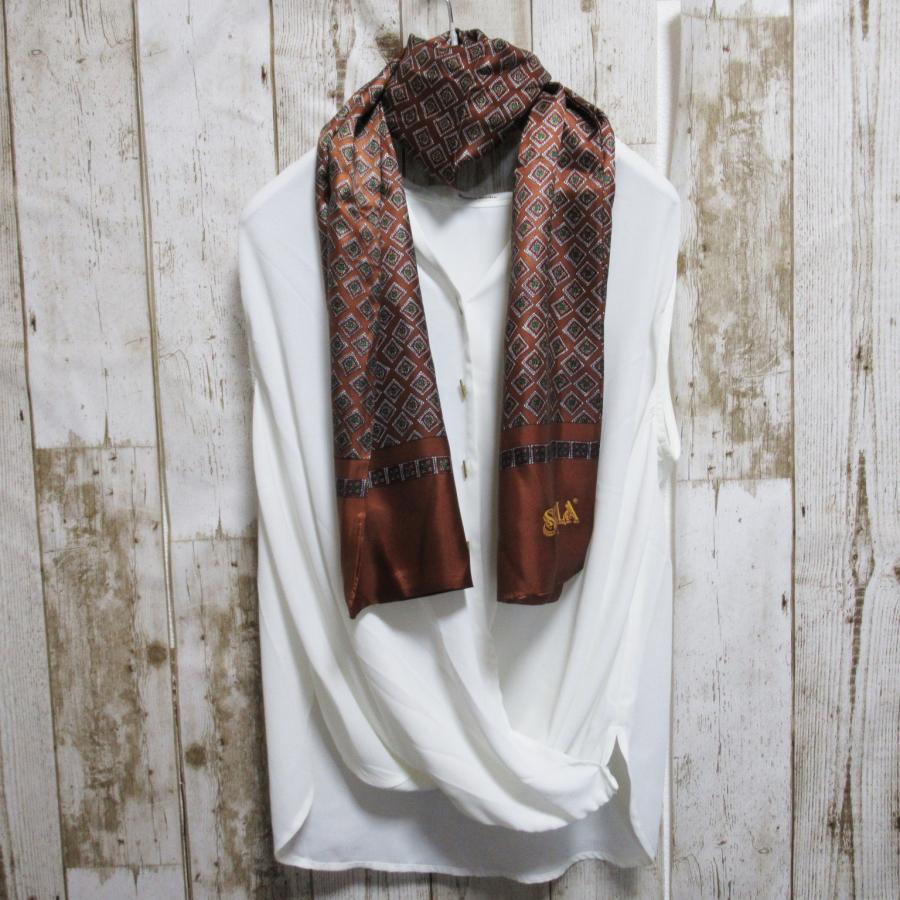 レディースストール オフィス ボータイ ロングストール ストール ロングスカーフ スカーフ アレンジ |  | 04