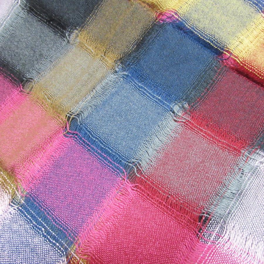 ストール マフラー 春 夏 チェック柄 フリンジ付き 正方形ストール 紫外線 UVカット 日焼けケアー アフガンストール メンズ レディース 大判 |  | 10