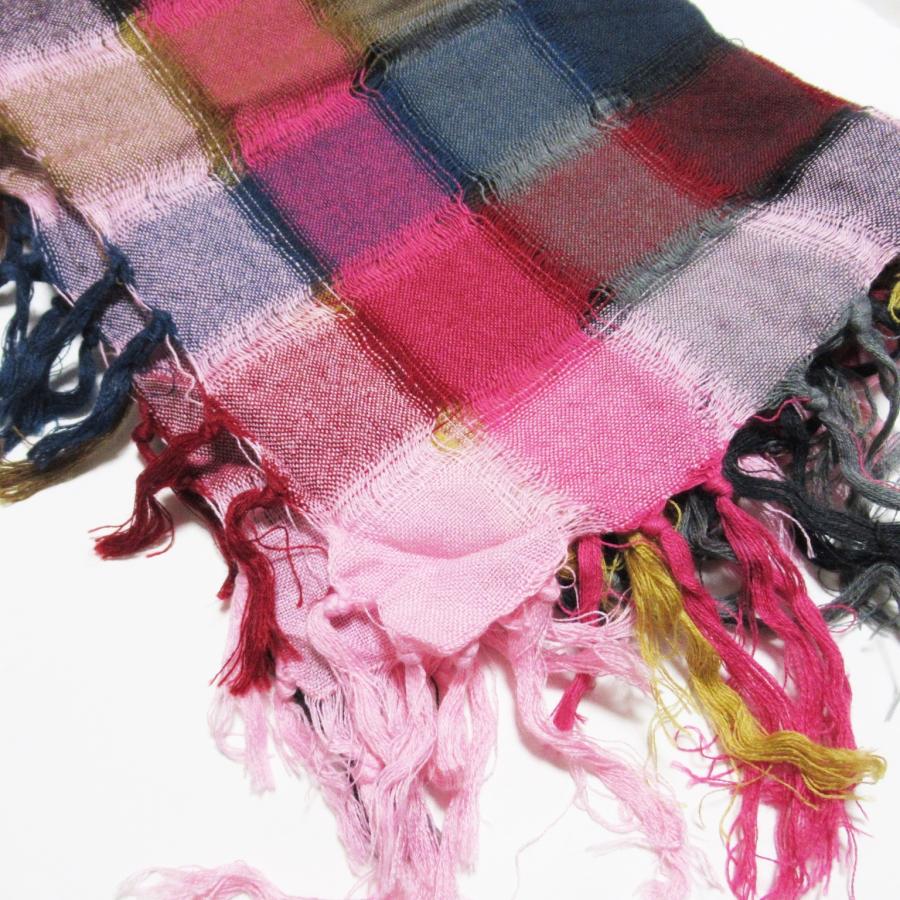 ストール マフラー 春 夏 チェック柄 フリンジ付き 正方形ストール 紫外線 UVカット 日焼けケアー アフガンストール メンズ レディース 大判 |  | 11