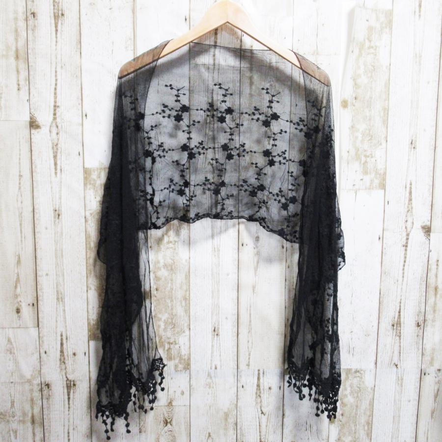 ストール レース ショール 春 夏 紫外線対策 日焼け対策 UV対策 冷房対策 日よけ ブラック ホワイト |  | 02